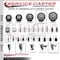 Service Caster 5'' Thermoplastic Rubber Swivel 3/4'' Expanding Stem Caster Total Lock Brake SCC-EXTTL20S514-TPRB-34 - alternate 3